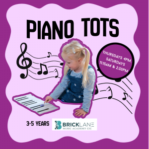 Piano Tots 3-5yrs First 4 Sessions