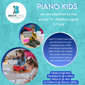 Piano Kids 5-9 yrs First 4 Sessions