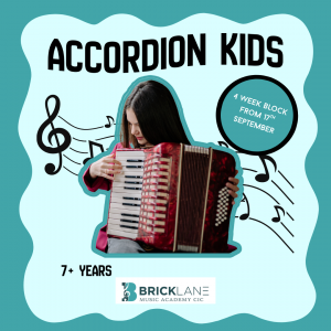 Accordion Kids 7+ yrs First 4 Sessions