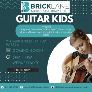 Guitar Kids 7+ yrs First 4 Sessions