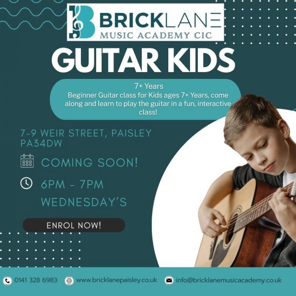 Guitar Kids 7+ yrs First 4 Sessions
